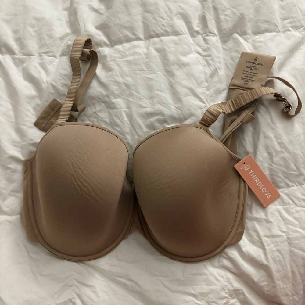 Thirdlove 24/7 Classic T-Shirt Bra Beige Size 42D NWT